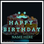 Man/Boy Birthday Greeting Card With Name
