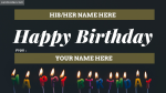 Write Name on Happy Birthday Greeting Card With Your Name