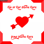 Write Your and Your Lover Name on Photo