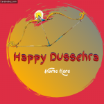 Write Name on Happy Dussehra Photo Clip Art