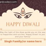 Happy Diwali Greeting Card with Name - write name on diwali greeting cards