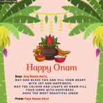 Make Onam Greeting Image with Name
