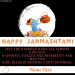 write name on happy janmashtami natkhat nand lal whatsapp status photo