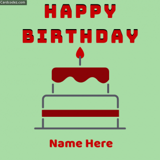 🎂 Birthday Name Photos with Cake