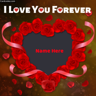 I Love You Forever Photo With Lover Name