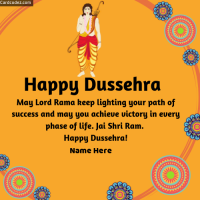 Happy Dussehra Photo with Name and Wishes - Card Codez - Name on ...