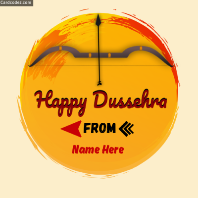 Make Happy Dussehra Name Photo Online