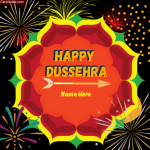 Write Name on Happy Dussehra DP Photo Maker